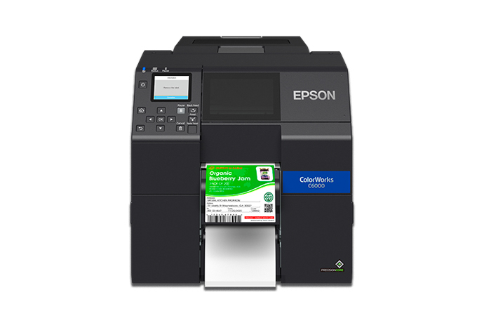 Epson ColorWorks CW-C6000 Series Color Inkjet Label Printers.